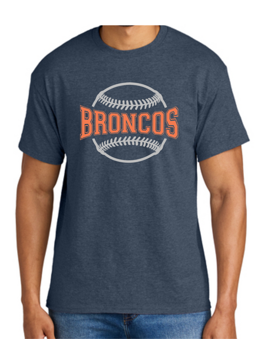 Broncos Baseball Dryblend (50/50) Tee