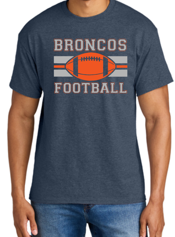 Broncos Football Dry Blend 50/50 Tee