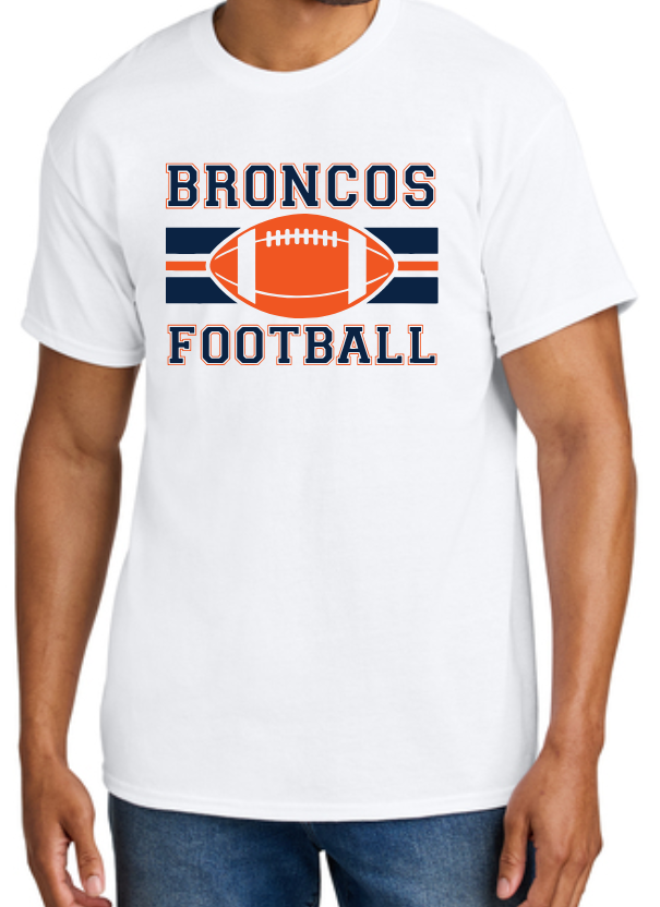 Broncos Football Dry Blend 50/50 Tee