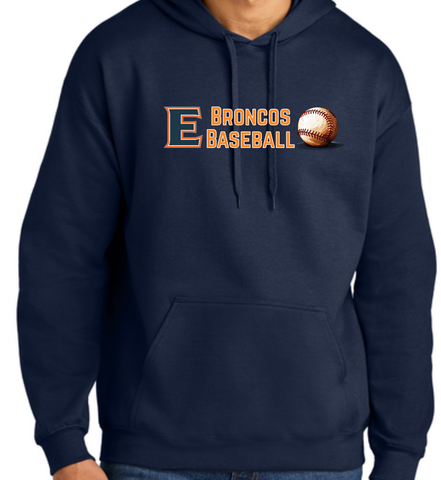 E Broncos Baseball Hoodie