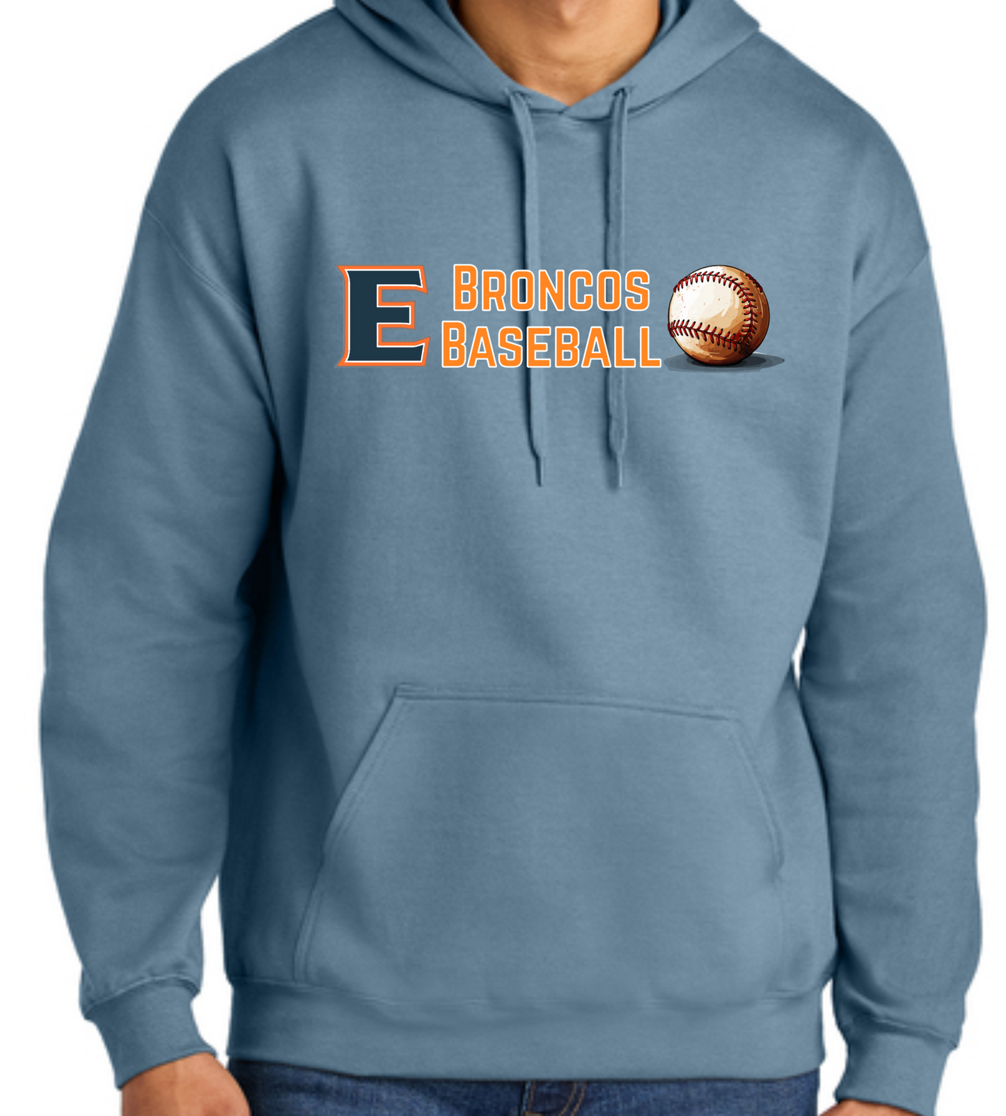 E Broncos Baseball Hoodie