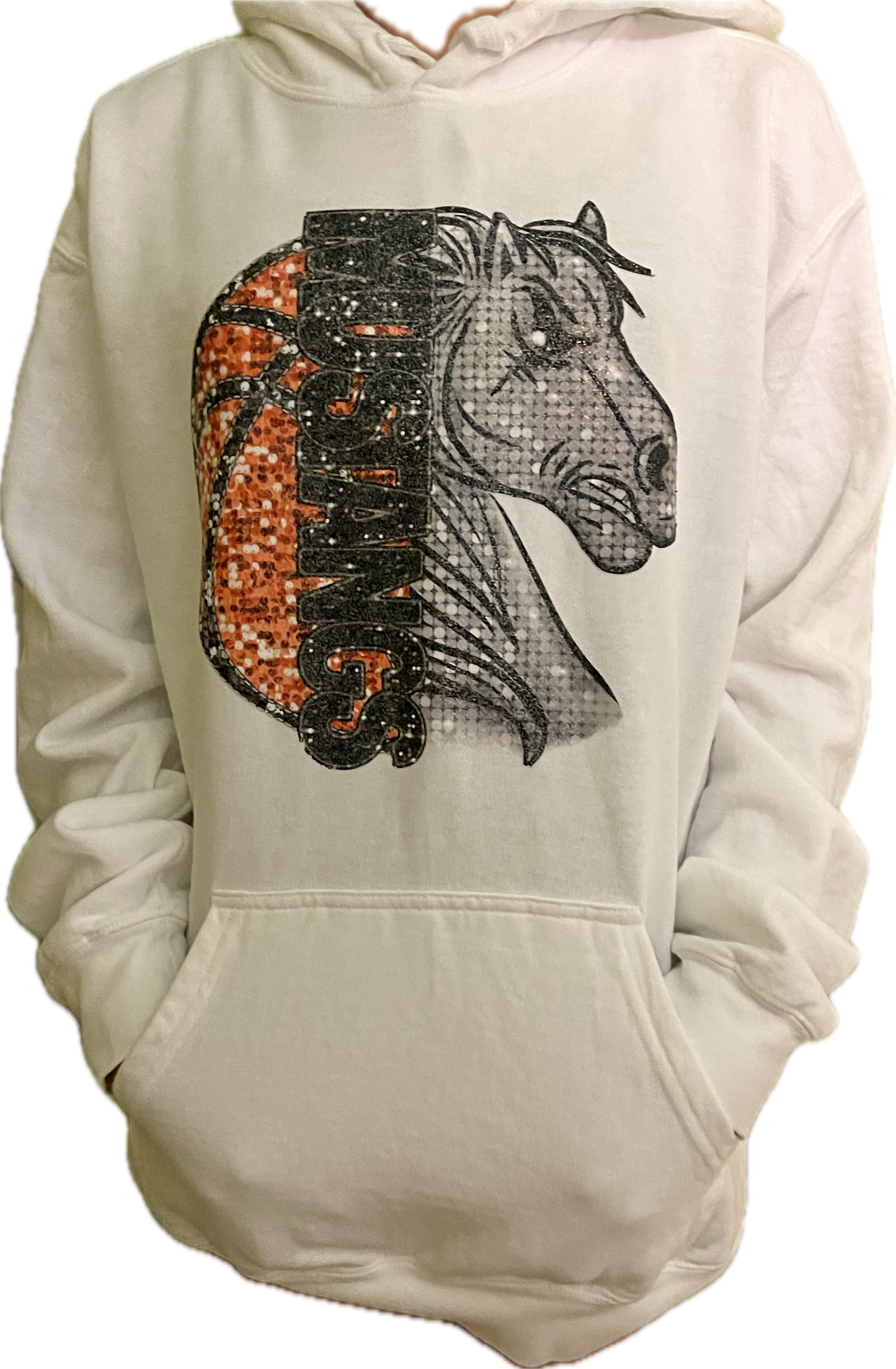 Mustangs Basketball/Horse Hoodie