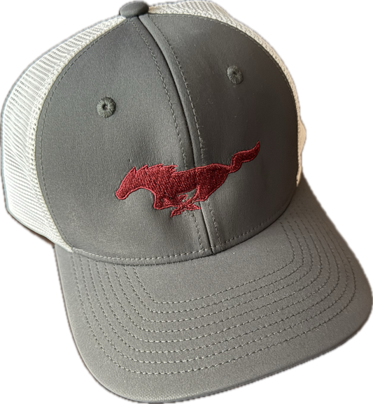 Mustangs Logo Hat grey/maroon